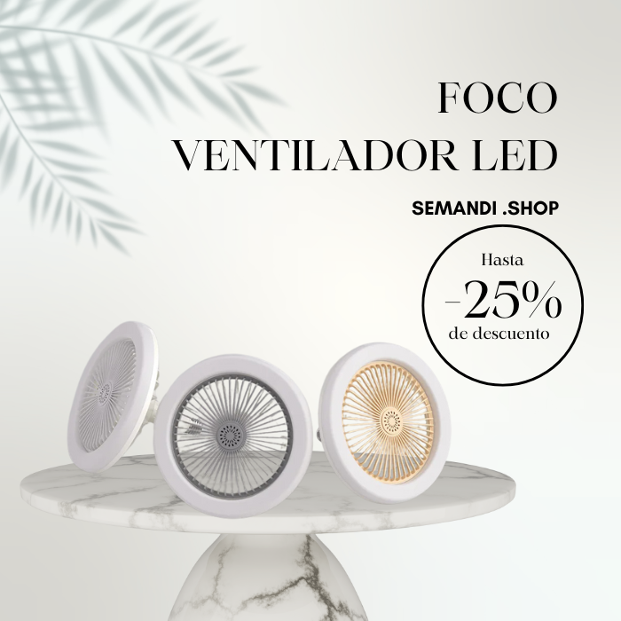 FOCO VENTILADOR LED